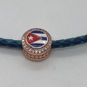 ✨✨Pandora Cuba Flag Exclusive Bead Charm S925 Silver with box